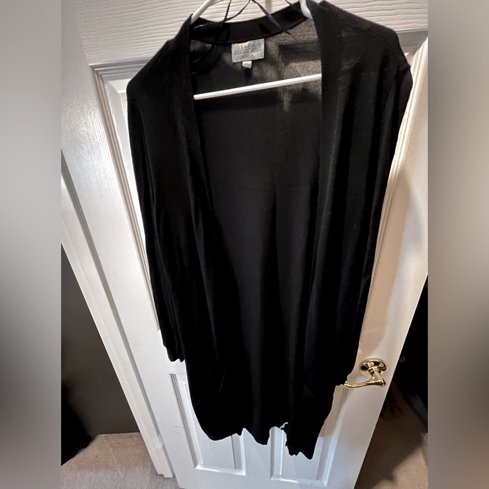 Sleek Black Cardigan- Very Slimming!